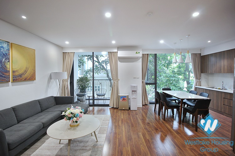 A brightly serviced apartment for rent in Tay Ho area